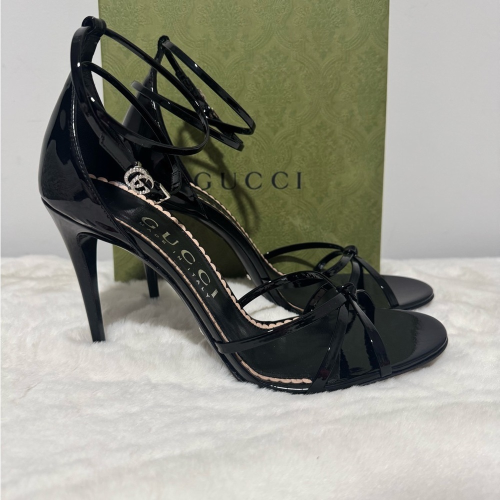 Gucci Patent Leather Black Heels